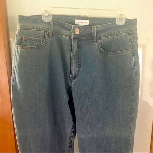 👖SUSAN GRAVER👖STRETCH HIGH-RISE STRAIGHT JEANS 87935 EUC❣️ - Picture 13 of 13